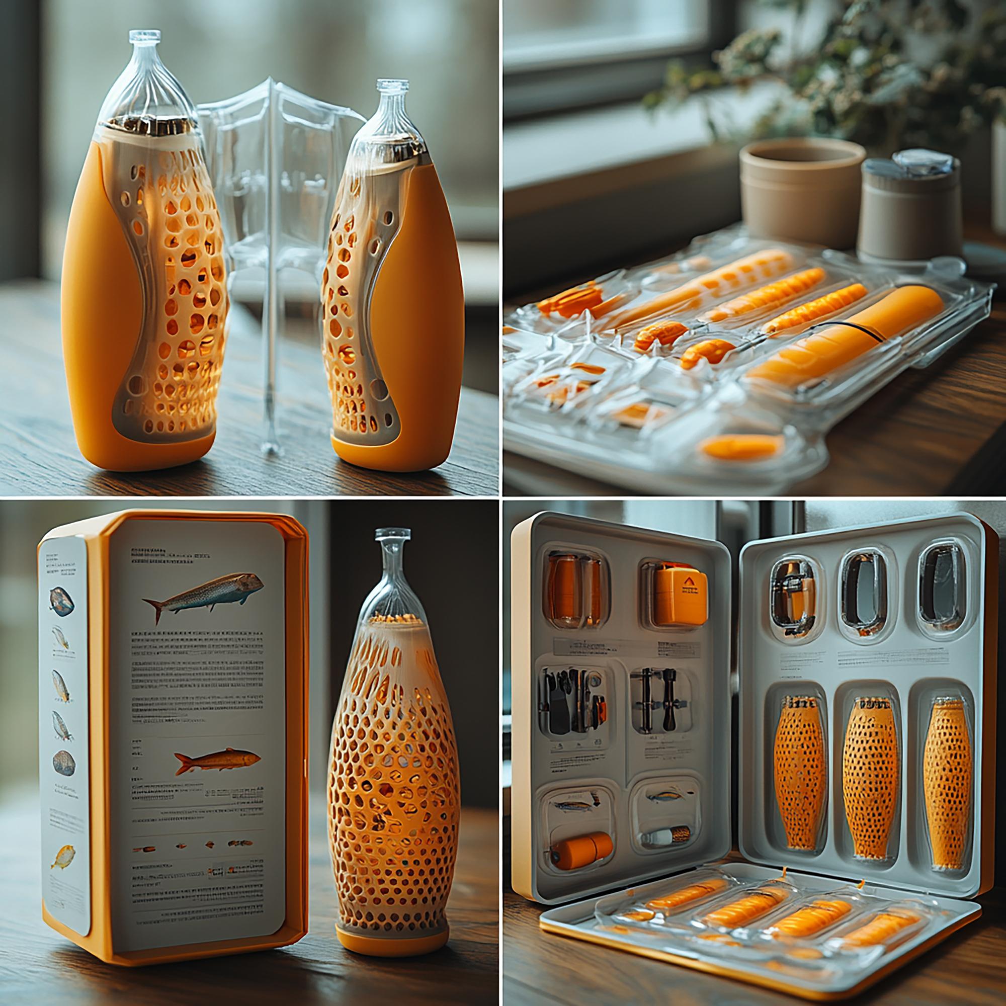 Packaging of starter kit and recipe cards